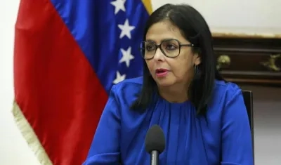 Delcy Rodríguez, vicepresidenta del Gobierno de Venezuela.