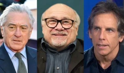 Robert De Niro, Danny DeVito y Ben Stiller, actores.