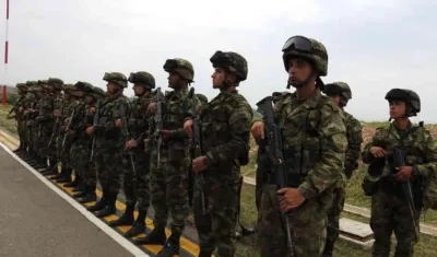Soldados colombianos.