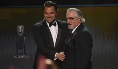 Los actores Leonardo DiCaprio y Robert De Niro.
