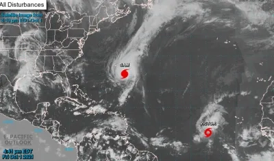 Se prevé que pase el huracán 'Sam' por Bermudas, en la madrugada del sábado.