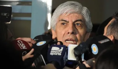 Hugo Moyano, vicepresidente de la Asociación del Fútbol Argentino. 