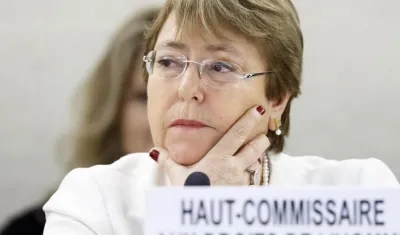 La alta comisionada de la ONU, Michelle Bachelet.