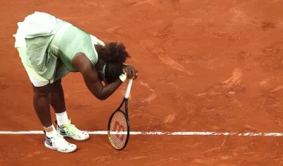 Serena Williams, derrotada en París.