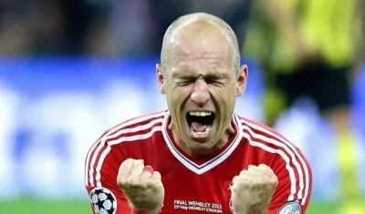 Arjen Robben, jugador holandés. 