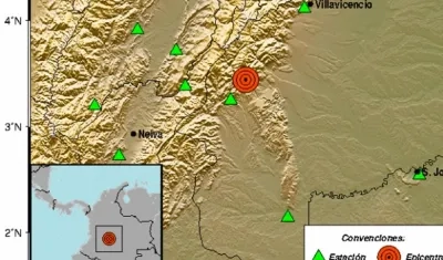 Mapa del sismo