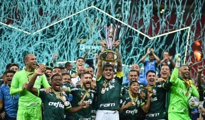 Palmeiras ganó el sábado la Supercopa de Brasil ante Flamengo.
