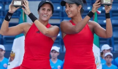María Paulina Pérez y Yuliana Lizarazo, campeonas en Monterrey. 