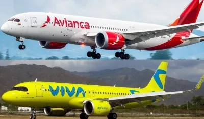  Aerolíneas Viva Air y Avianca.
