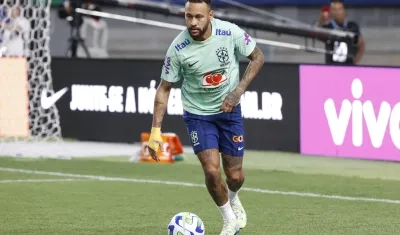 Neymar, atacante de la selección brasileña. 