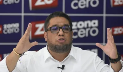 Plinio Cedeño Gómez, candidato a la Alcaldía de Puerto Colombia, en la entrevista con Zona Cero