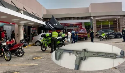 Arma usada en asalto en Alameda