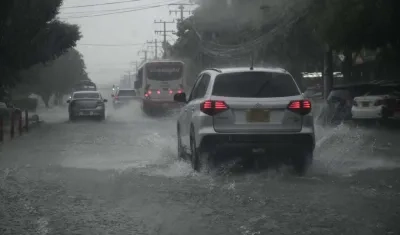 Lluvia en Barranquilla, imagen de referencia.