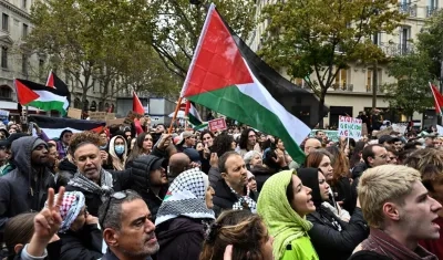 Imagen de la protesta.