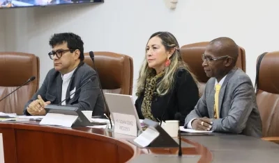 El Alto Comisionado de Paz, Danilo Rueda, en el debate de control político que le hizo la Cámara de Representantes
