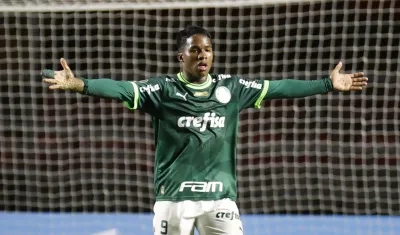 Endrick, delantero de 17 años del Palmeiras. 