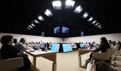 Imagen de una reunión de la COP28.