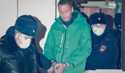 El encarcelado líder opositor ruso Alexéi Navalni.