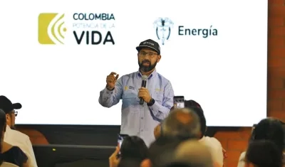 El Ministro de Minas y Energía, Andrés Camacho.