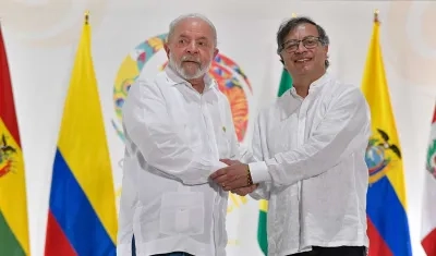 Luiz Inácio Lula da Silva y Gustavo Petro.