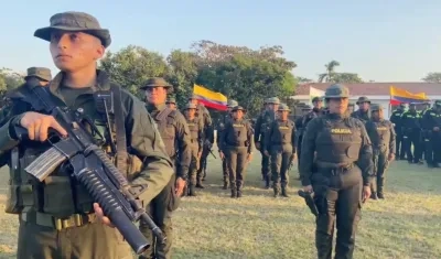 Nuevos refuerzos de la Policía para Barranquilla y su área metropolitana. 