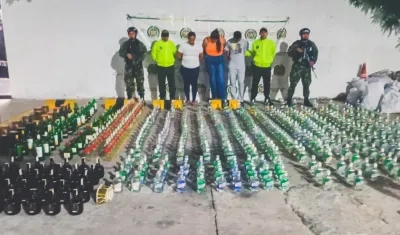 Capturados señalados de elaborar y distribuir licor adulterado en Las Nieves. 