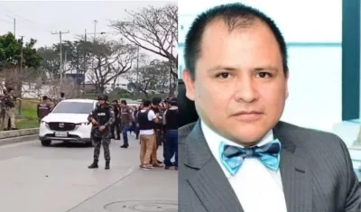 El fiscal ecuatoriano César Suárez, acribillado a tiros este miércoles 