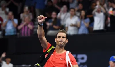 Rafael Nadal volvió a competir en Brisbane después de un año por fuera de las canchas. 