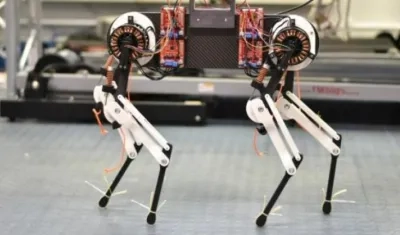 El robot es capaz de caminar a una velocidad de 5,4 milímetros por minuto 