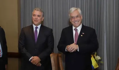 Iván Duque y Sebastián Piñera.