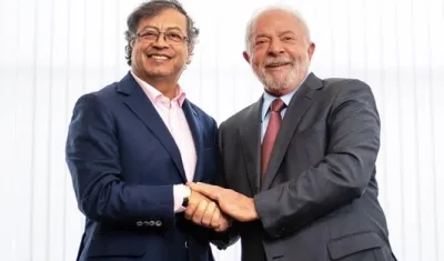 Gustavo Petro y Lula Da Silva.