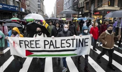 La marcha en Nueva York a favor de Palestina