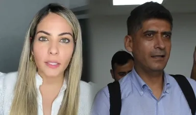 Laura Ojeda y el Fiscal Mario Burgos.